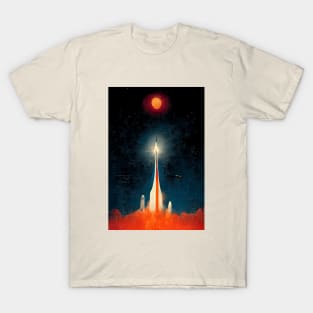 Space Launch Retro T-Shirt